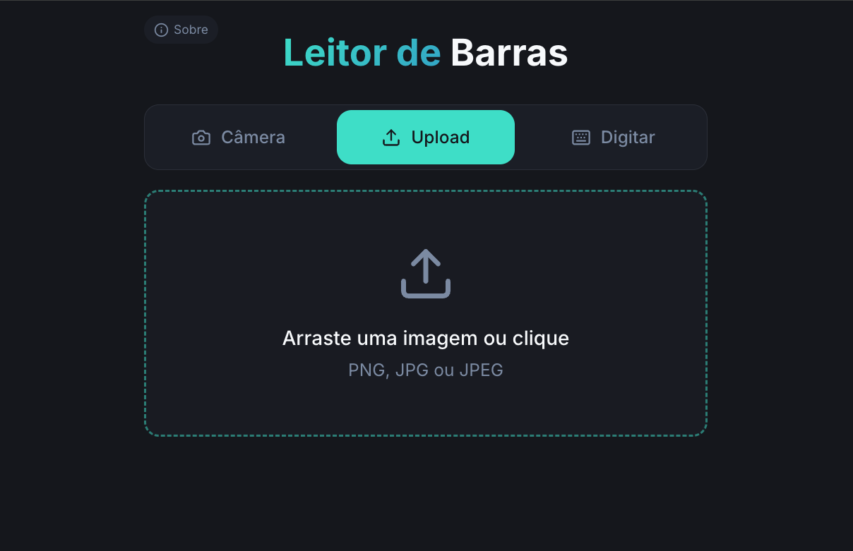 Leitor de Barras - Capa