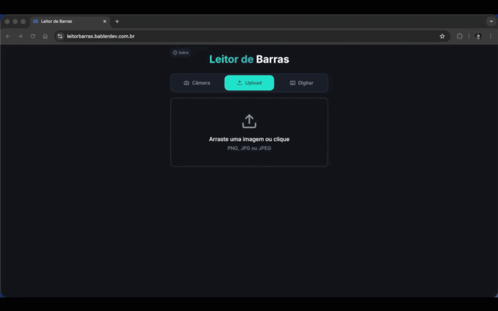 Leitor de Barras - Demonstração